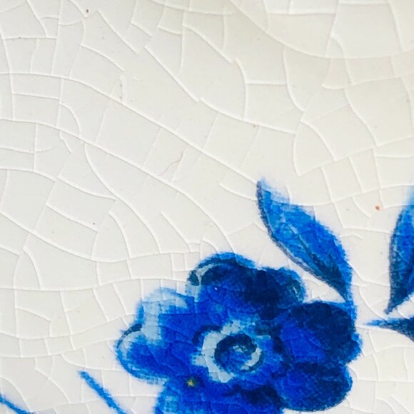 Vintage 60s Enoch Wedgwood Tunstall BLUE ROSE Ironstone Creamer Chateaucore - Picture 9 of 9